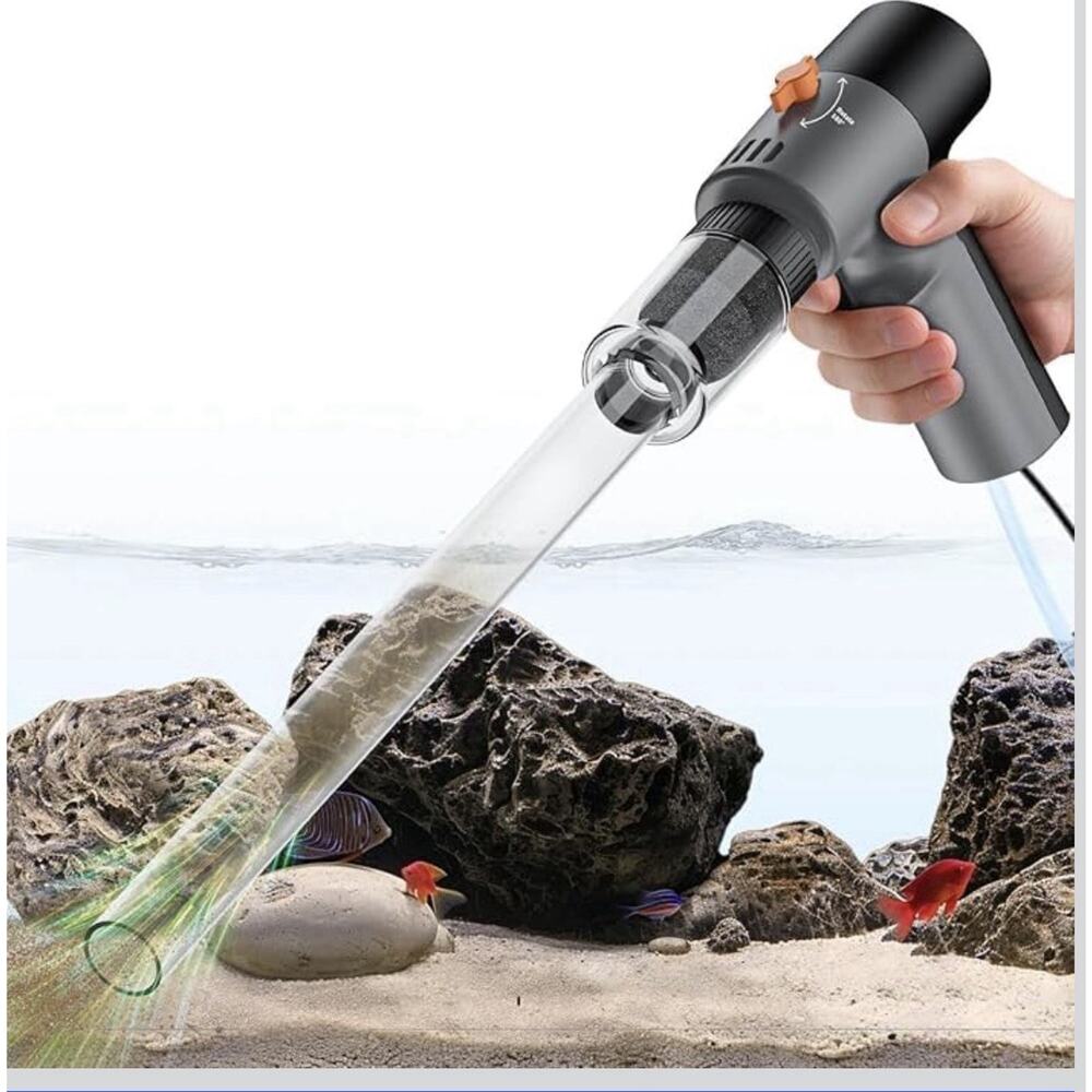 VIPASKA Electric Aquarium Gravel‎ Cleaner 3-Mode Water Changer 6-in-1 Kit